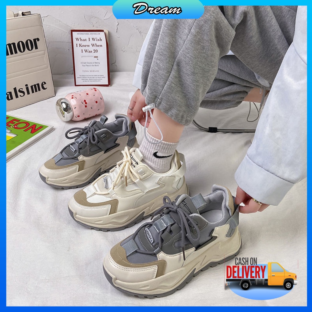 [DREAM] 128 Sepatu Wanita Sneakers Model Korea Tali Import Casual Shoes