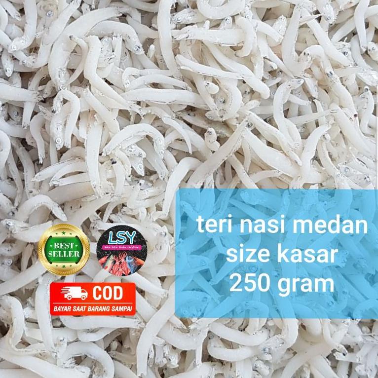 

❉Ready stock✳➩ I8GRD ikan asin Teri nasi medan super /tn putih/ size jumbo 250gr W80 ➩Pasti Murah
