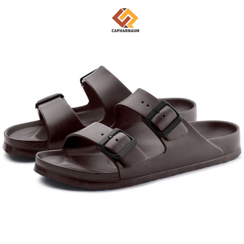 Capharnaum [FEET] Sandal Selop Pria Strap Ban 2 Tali Slide Unisex Polos Sandal Slip On Phylon Strap 2 Pria Sandal Selop Kasual Pria Sandal