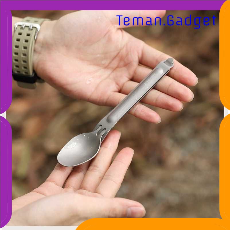 TG - DPR NexTool Sendok dan Garpu Camping Separable Portable Titanium - KT5525