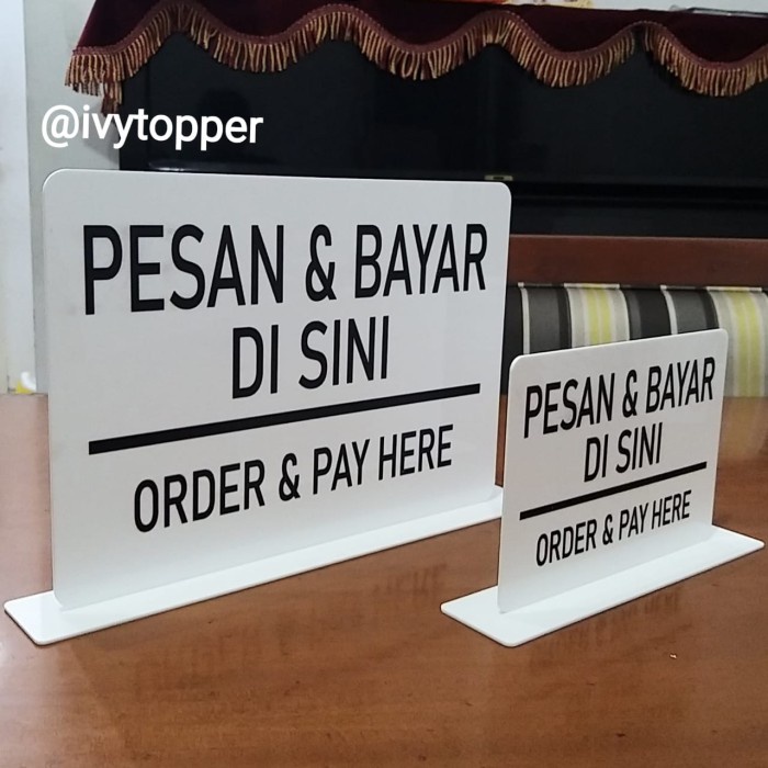 

PESAN DAN BAYAR DISINI ACRYLIC STAND DISPLAY