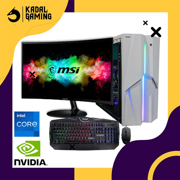 PC GAMING INTEL CORE I3 4130 VGA NVIDIA 8GB RAM FULLSET SIAP PAKAI