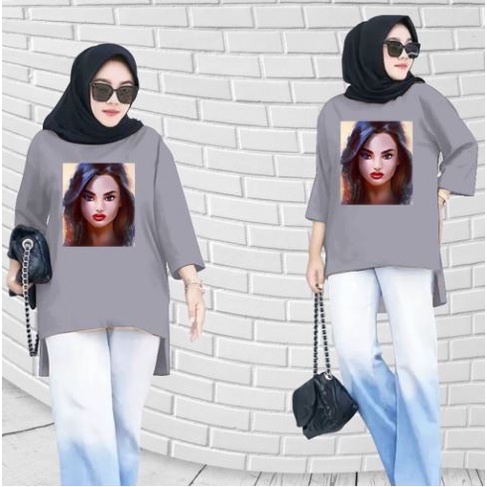 TUNIK BASIC OVERSIZE WANITA HIJAB'S VARIASI 0350 DTF