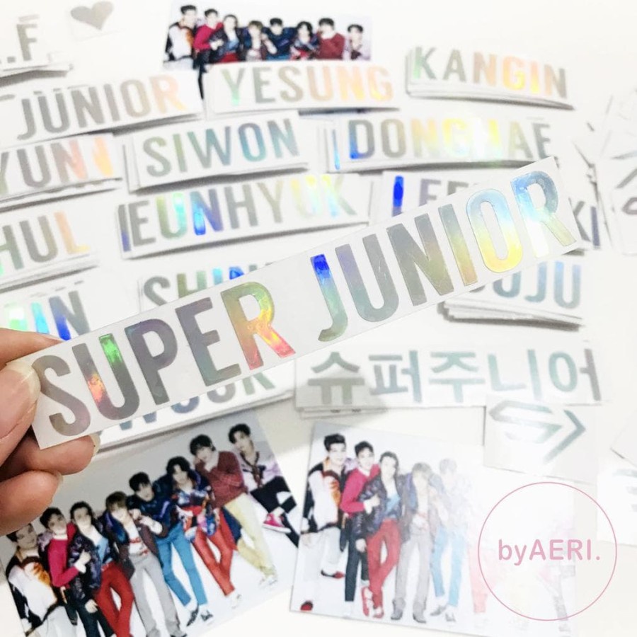 SU PER JUNIOR HOLOGRAM CUTTING STICKER SUJU