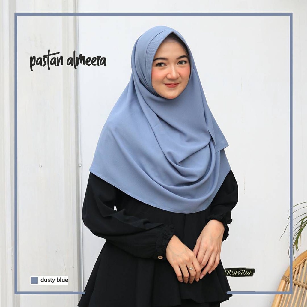 Riskirich ALMEERA Hijab Pashmina Instant Crepe