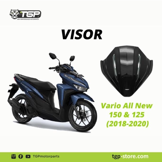 {BISA COD] ASLI Windshield Visor Vario 150 New 2019 2018 Keyless TGP TERLARIS TERPERCAYA ORIGINAL