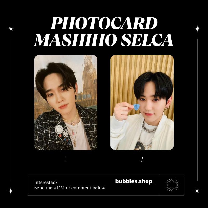 PHOTOCARD UNOFFICIAL MASHIHO TREASURE SELCA