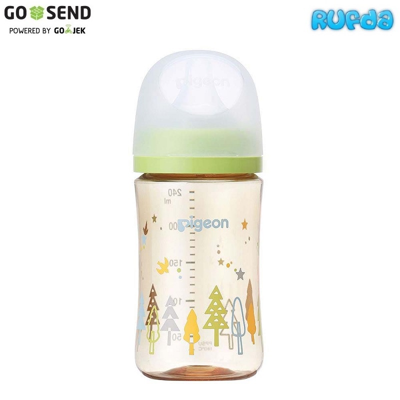 Tree Green Pigeon 240ml PPSU SofTouch Generasi 3 Breastmilk Baby Bottle Botol Susu