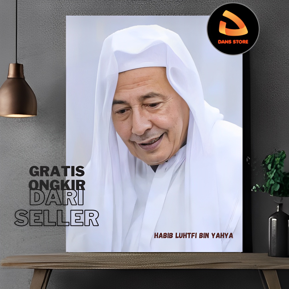 Poster Habib Luthfi Bin Yahya Poster Habib Poster Kiyai Poster Ulama Hiasan Dinding Papan MDF HBL1
