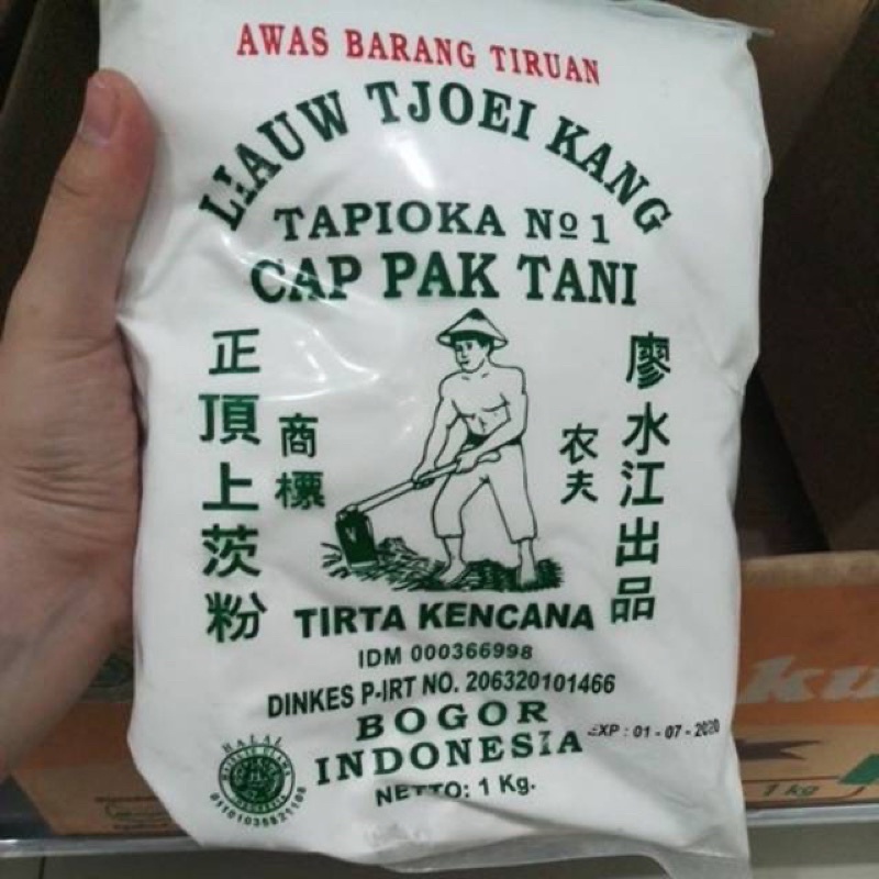 

Tepung Tapioka CAP PAK TANI (LIAUW TJOEI KANG) / lau cu kang