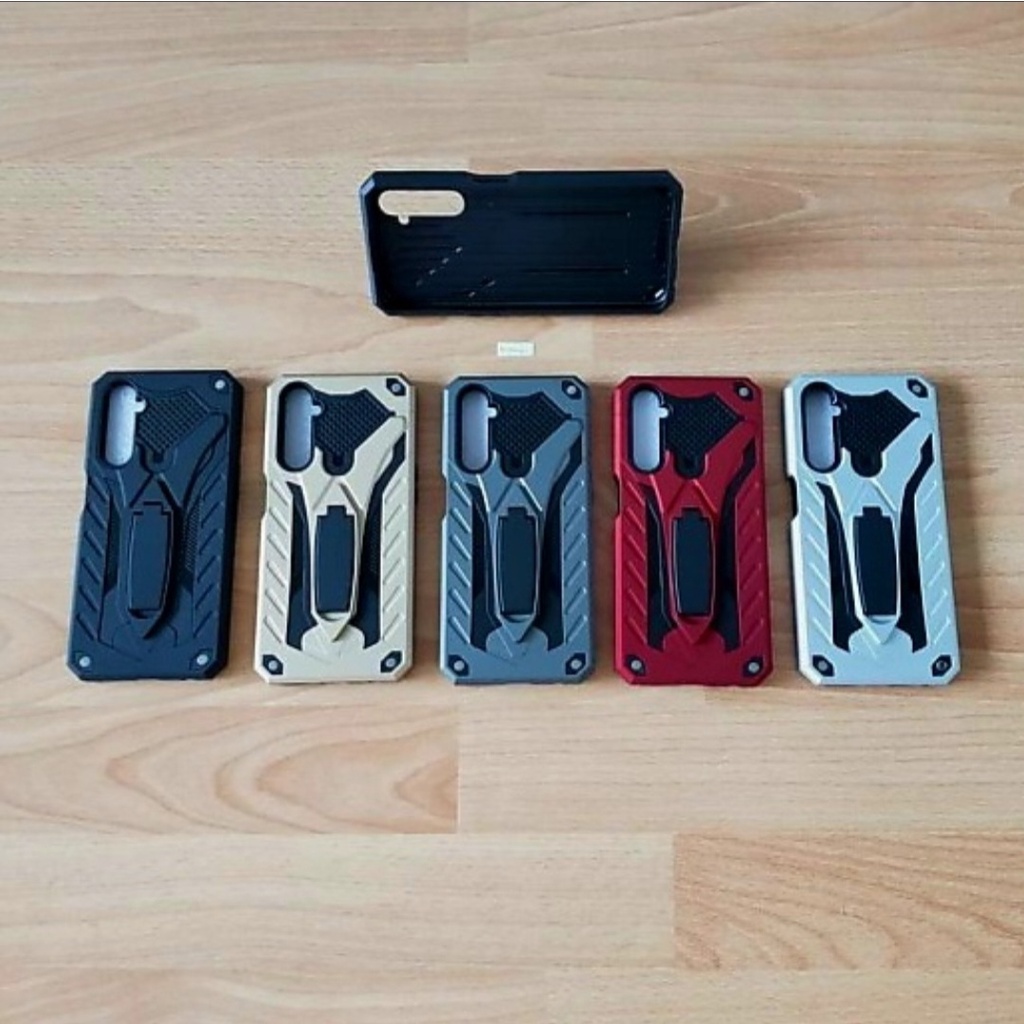Robot Case Realme 6 RMX2001 Hardcase Hybrid Standing Armor Realme6 RMX 2001