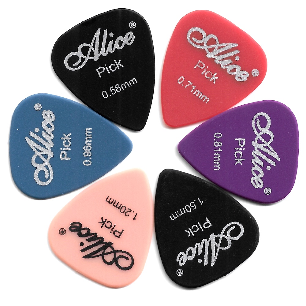 5pcs Alice AP-F Matte Nylon Pick Gitar