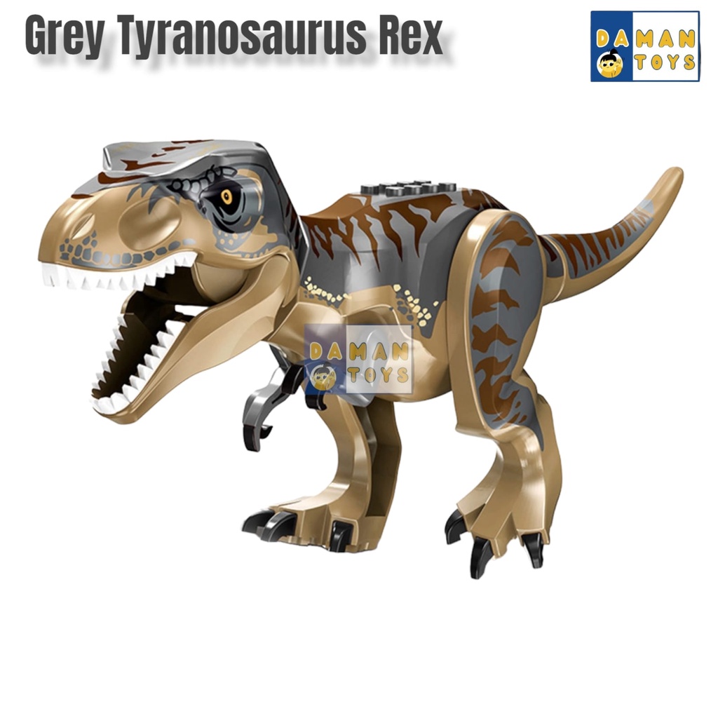 Mainan Dino DIY Dinosaurus Jurassic T-Rex Bricks Dinosaur Giganosaurus Tyrex Bongkar Pasang