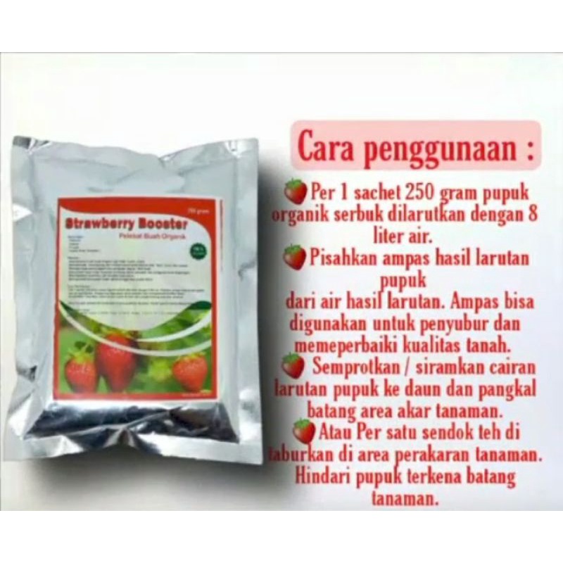 PUPUK BOOSTER STRAWBERRY ORGANIK 250 GRAM