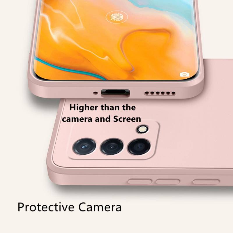 Untuk OPPO A74 A94 A53 A15 A54 A53s A15s F19 Pro Plus 4G 5G Case Silikon Cair Original Karet Case