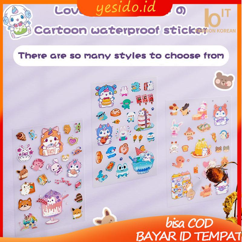 

COD✨ 102Pcs/Set Stiker Graffiti Kartun Beruang Anti Lucu Air Untuk Dekorasi Kopersepeda DIY Stationary