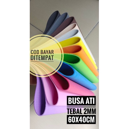Busa ati 2mm ukuran 60x40cm/kerajinan