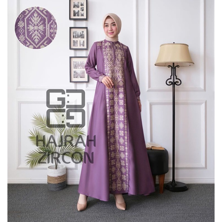 HAJRAH ZIRCON // GAMIS BORDIR // GAMIS KATUN // GAMIS TERBARU // GAMIS PREMIUM // GAMIS BUSUI