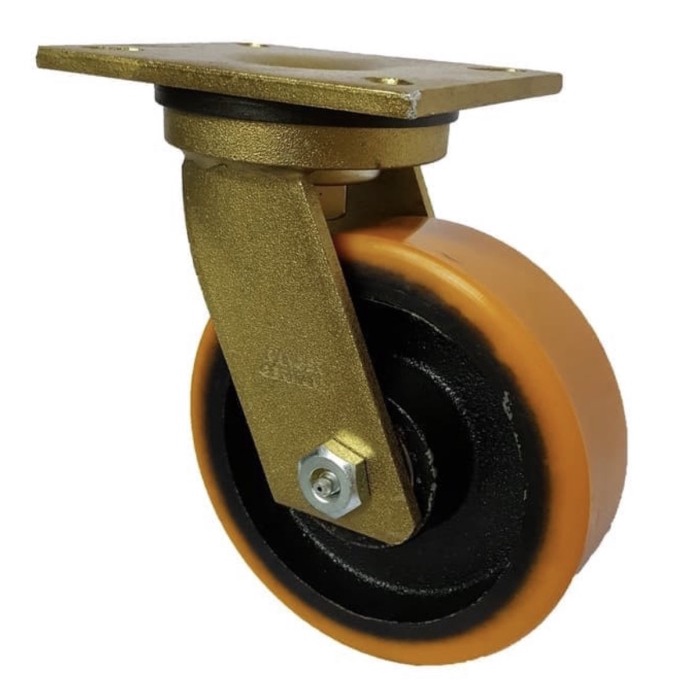 Roda Caster Troli Troly PU 8 Inch Super Heavy Duty Hidup Ranger German