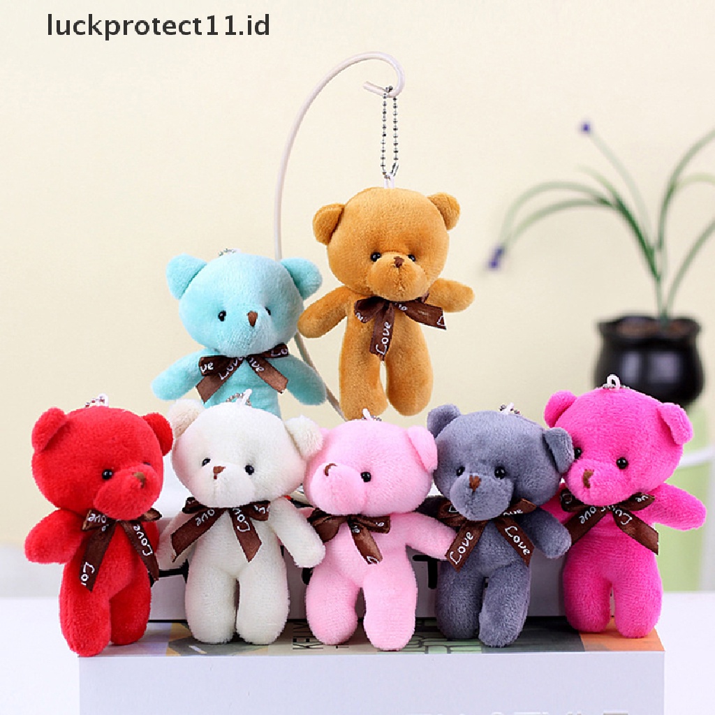 /Fashion Hot// Fashion Hot// Bear Plush Toys Mini Teddy Bear Boneka Mainan Beruang Liontin Kostum Kreatif Liontin Pesta Pernikahan Gantungan Kunci Tas Liontin Boneka Boneka.