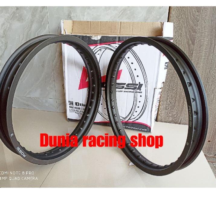 ➽✤★ Velg Rossi Pelek Rossi 17 / 17 / 17 / 17 / 17 Lingkaran Rossi Sepasang 2Velg ring 17 Gold Hitam 