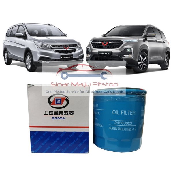 Sgmw Genuine Parts 24563823 - Filter Oli Mobil Wuling Almaz & Wuling Cortez Turbo