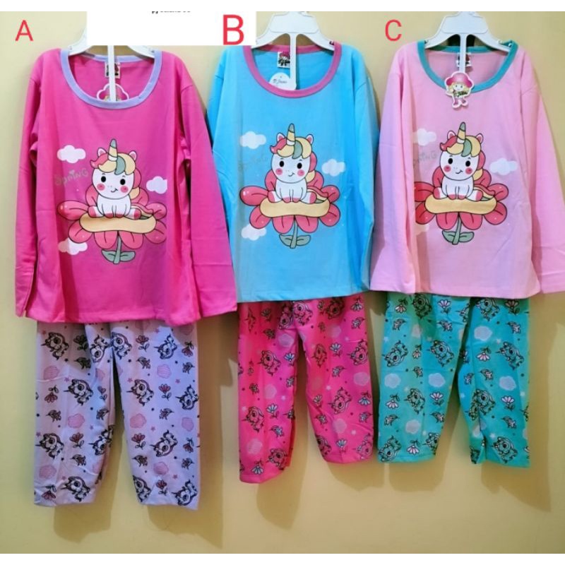 SETELAN BAJU TIDUR ANAK PEREMPUAN UMUR 7-10 tahun