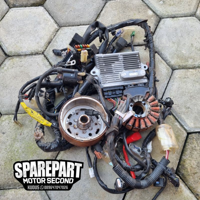 Acg pengapian double starter otomatis kelistrikan fullset kabel body new nmax n max 155 vva led b6h