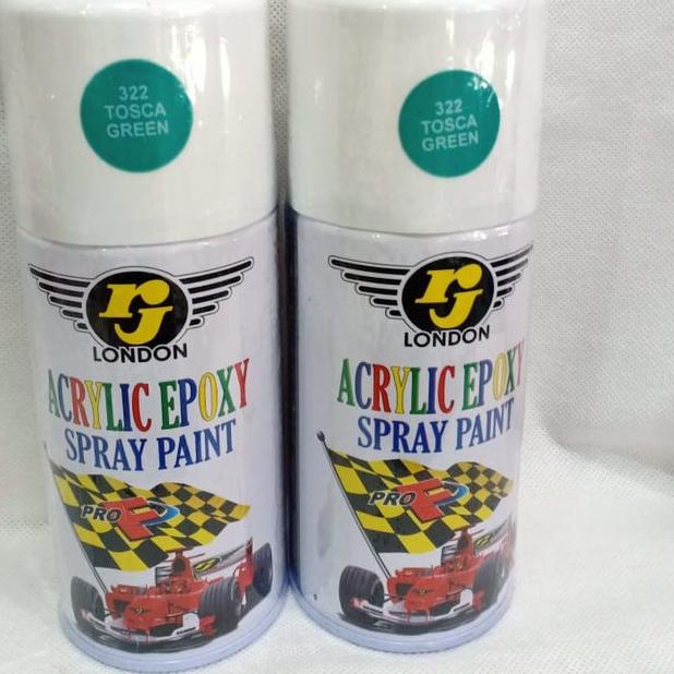 Restock Pilox Pilok Cat Semprot RJ London Erje 300cc / 300ml - Tosca Green / Hijau Tosca (322)