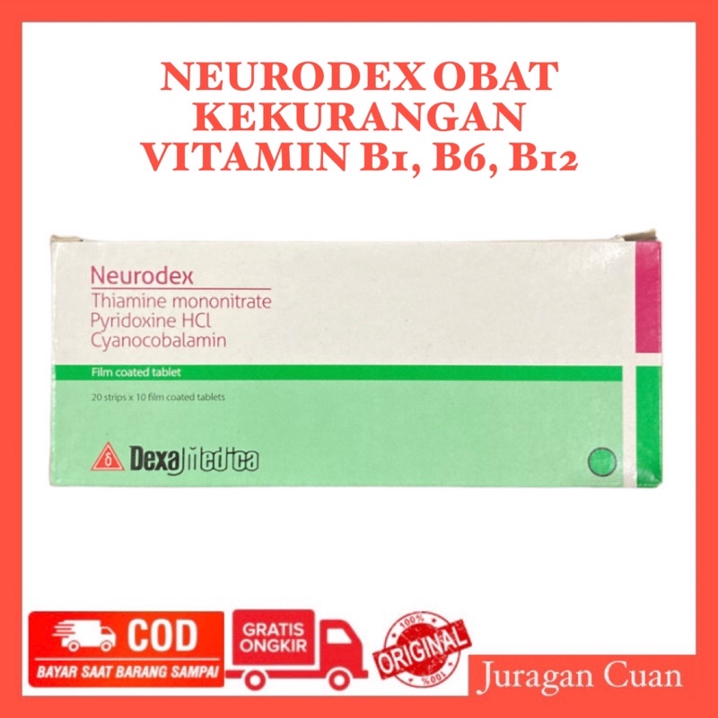 NEURODEX OBAT UNTUK KEKURANGAN VITAMIN B1, B6, B12