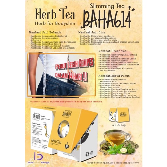 

SLIMMING TEA BAHA614 (TEH PELANGSING TUBUH )