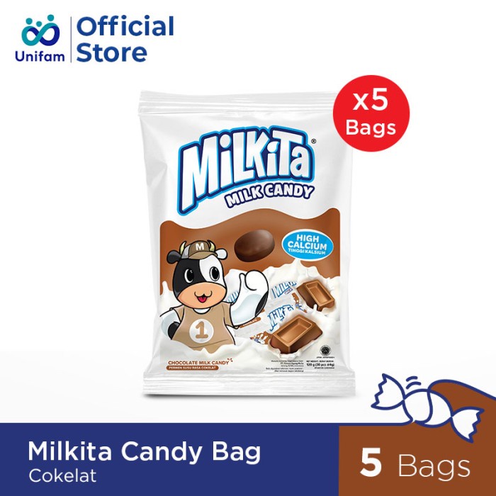 

MILKITA CANDY CHOCOLATE BAG PREMIUM PAKET 5 BAG