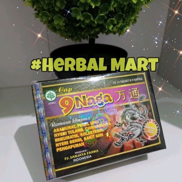 9 Naga Kapsul Asam Urat dan Rheumatik