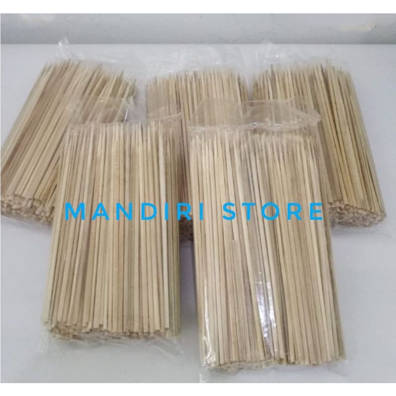 Jual Tusuk Sate Sosis Bakar Cimol Sate Cumi Panjang 20 Cm Bahan Bambu