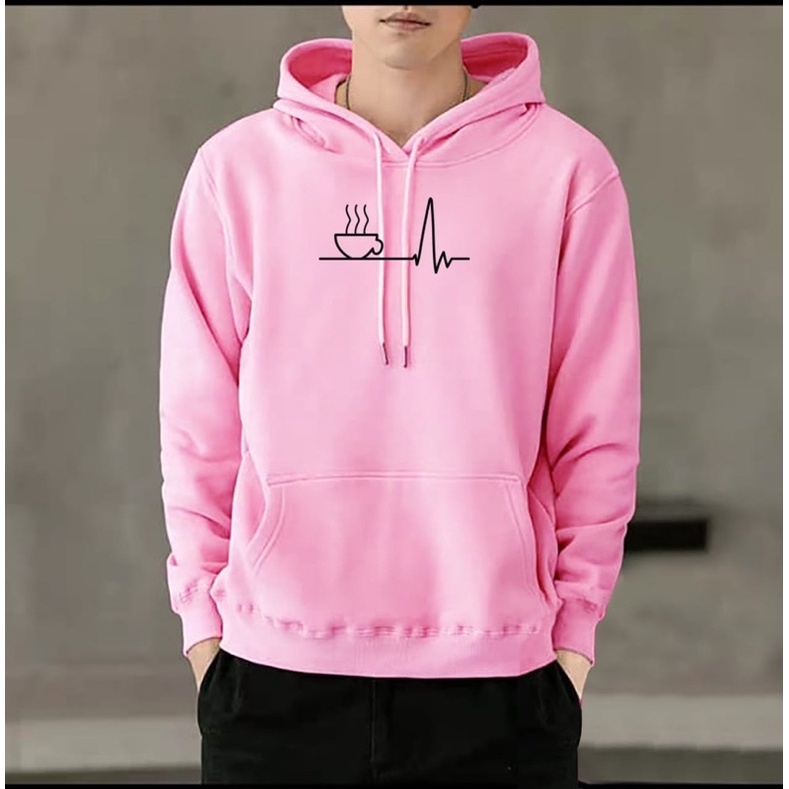 SWEATER HOODIE PRIA PREMIUM HODIE COWOK MOTIF KOPI FASHION KEKINIAN