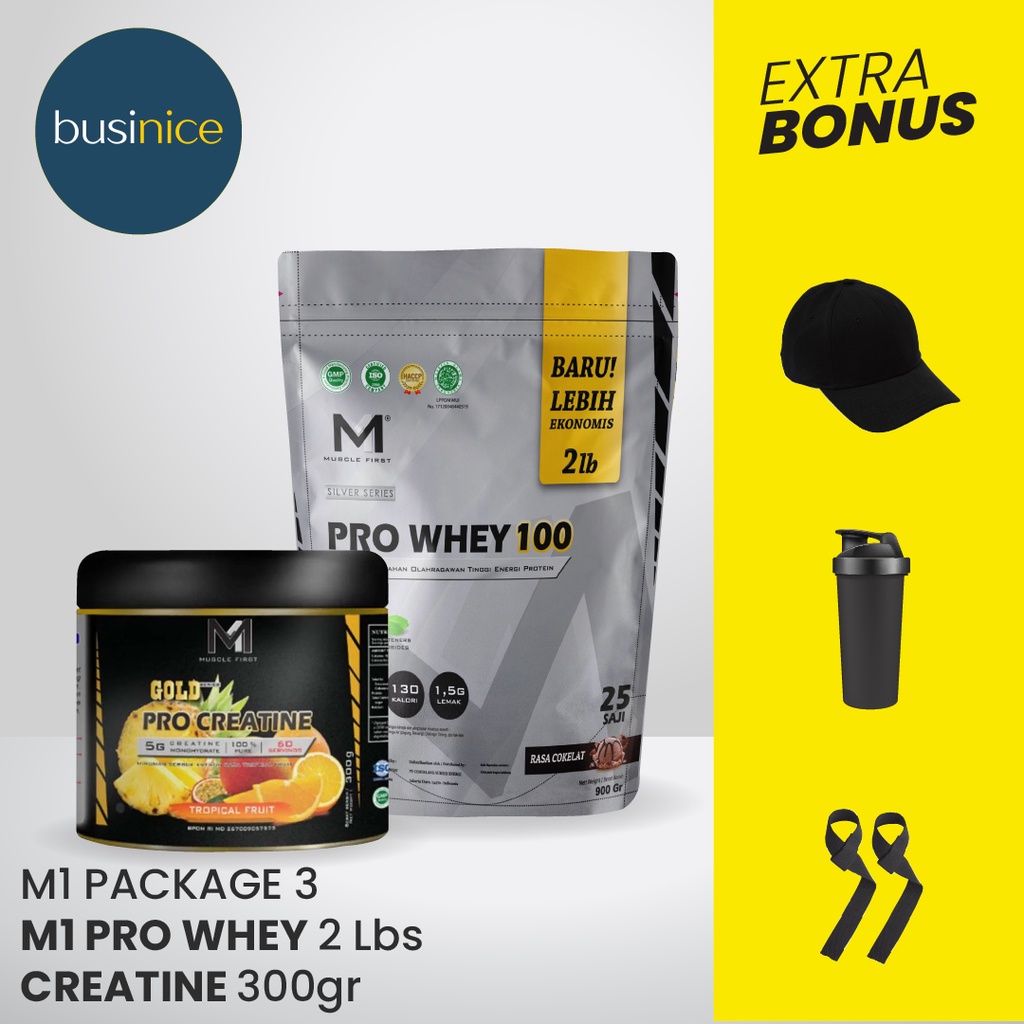 M1 Package 3 Muscle First Pro Whey 2lb Pro Creatine 300 gram