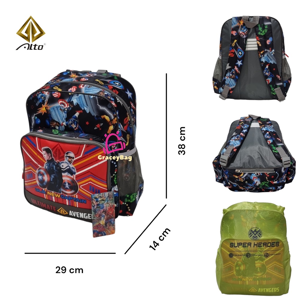 GB-40577A/40777A Tas Ransel Anak Alto Super Heroes