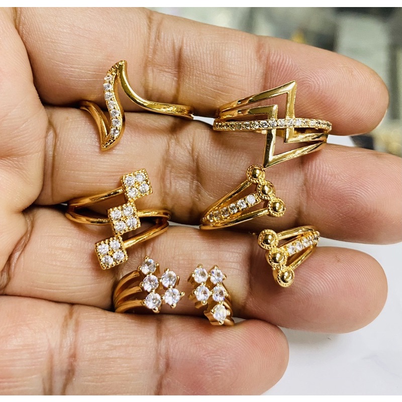 cincin wanita /cincin permata / cincin replika diamond / ciincin lapis emas /cincin penggati emas
