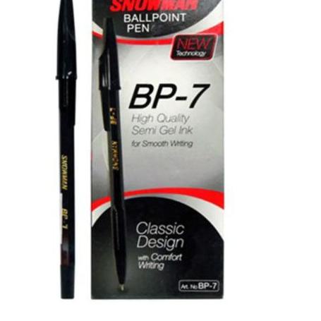 

[PRODUK L7EU9] PULPEN / BALLPOINT / PEN SNOWMAN 0.7mm BP 7 (12 pcs) J0Q