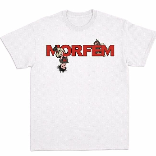Jual morfem x we cant stop little rascal white kaos band shopee