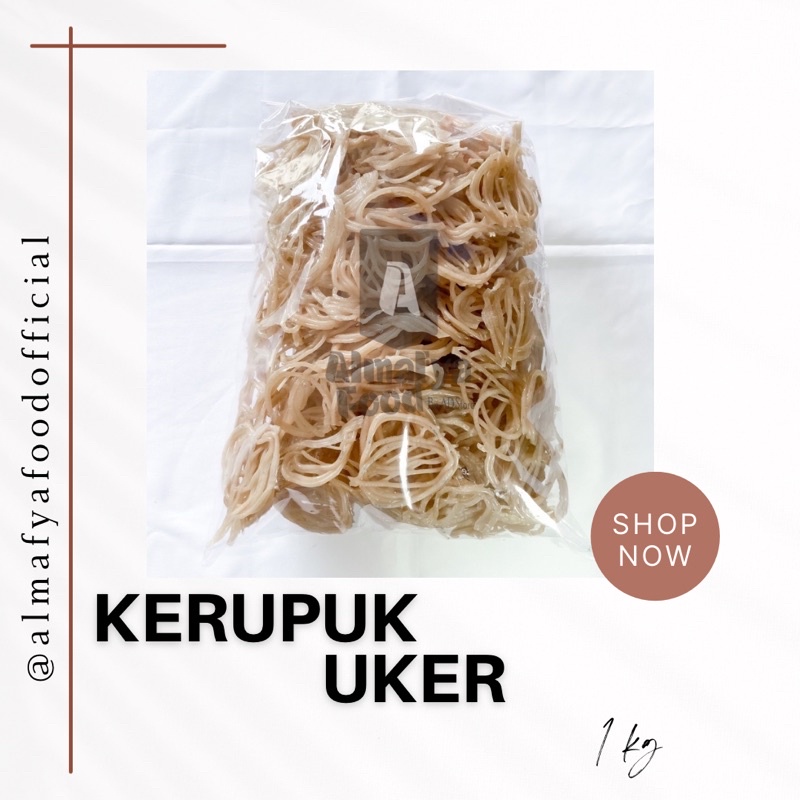 

Kerupuk Uker Mentah Goreng Minyak 1 Kg Merk 99 Sidoarjo