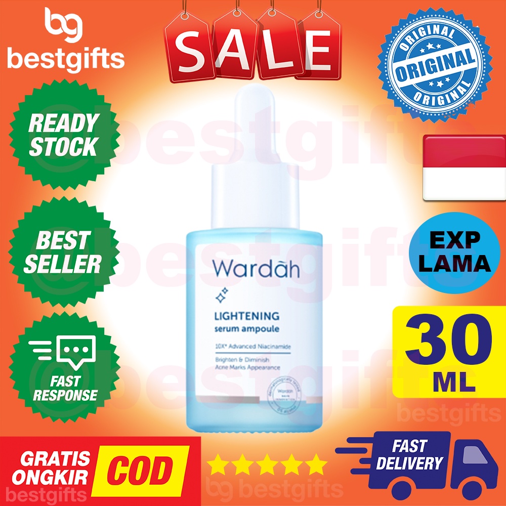 WARDAH LIGHTENING SERUM AMPOULE MENYAMARKAN BEKAS JERAWAT 30 ML