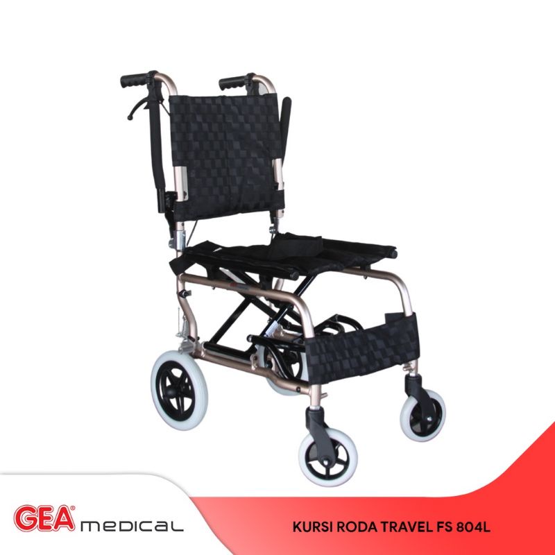 Kursi Roda Travel GEA FS804L Aluminium + Tas Jinjing Kursi Roda