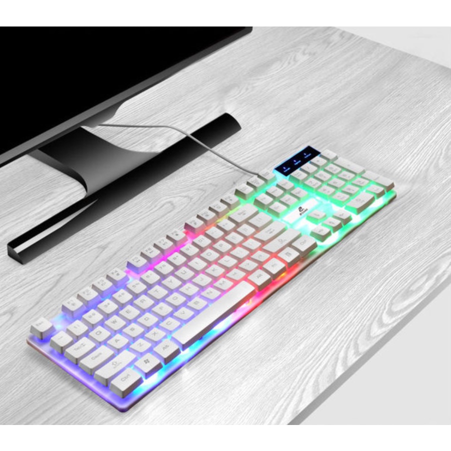 JK-922 Keyboard Komputer Laptop for gaming ada Lampu RGB Backlight Gamer Backlit Lampu Bisa Buat Kantoran Kerja Sekolah KYB-027 Koneksi via Kabel