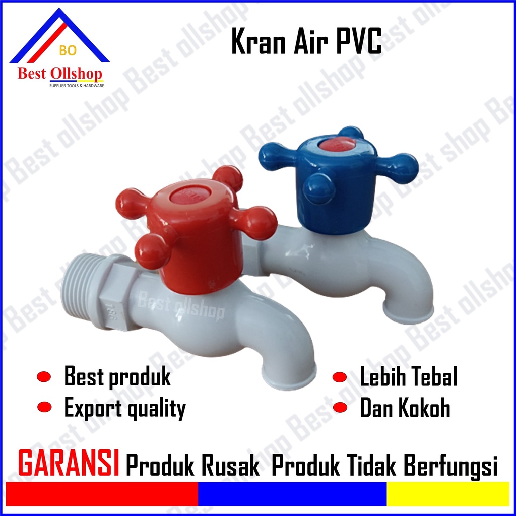 Keran Plastik Baling 1/2 inch / Kran Air Pvc Kran Tembok Keran Air Keran PVC Keran Keran Kamar Mandi 1/2 inch 3/4 Inch Termurah