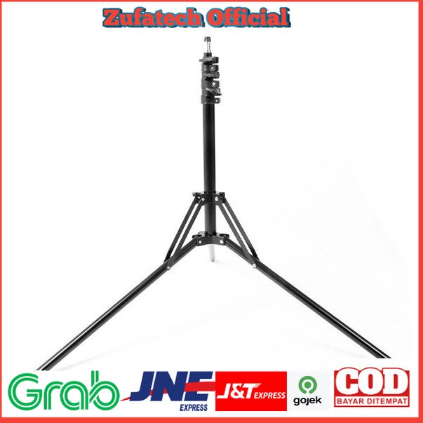 TaffSTUDIO Light Stand Tripod Studio Lighting 4 Section 180cm - FXFZ01 - Black