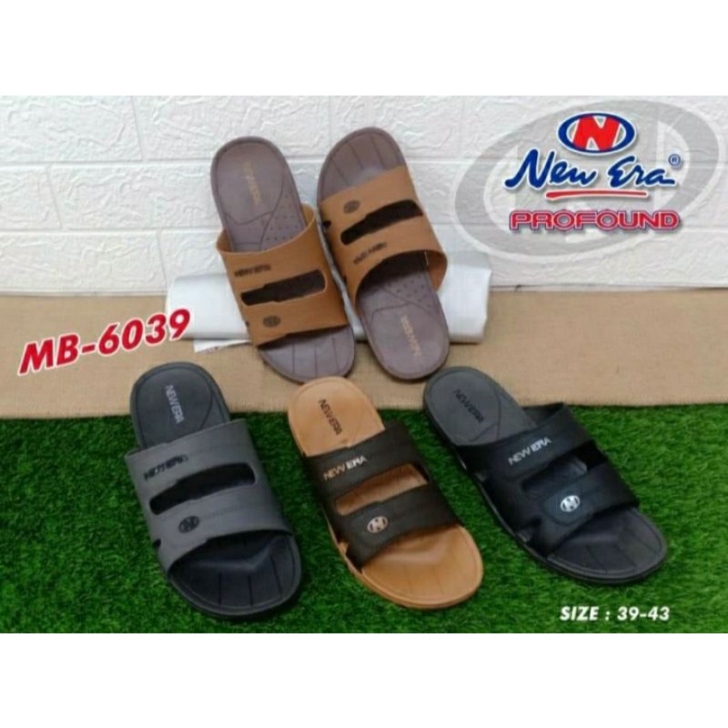 Sandal Karet  Pria New Era MB 6039 100% Original By New Era