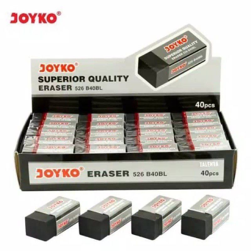 

Eraser / Penghapus Pensil Hitam Joyko 526 B40BL Kecil