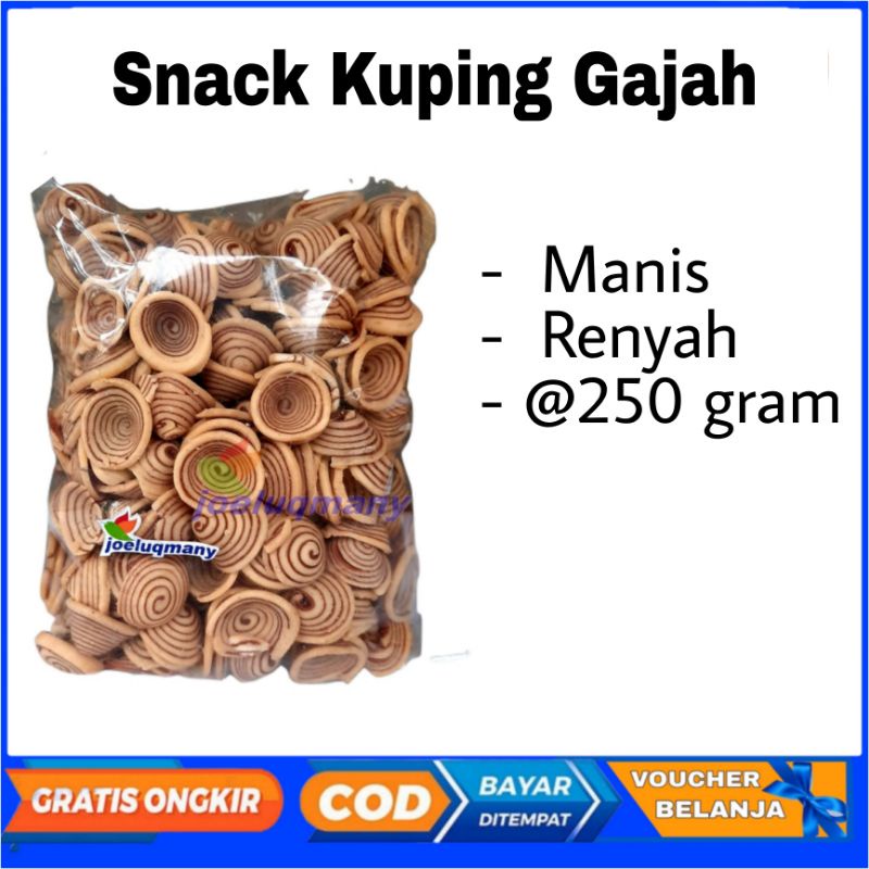 

Snack Kuping Gajah Manis 250 Gram