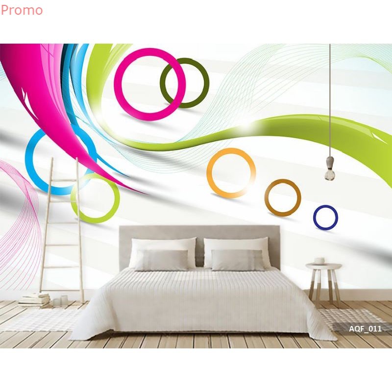 Wallpaper Abstrak Lingkaran 3D-Wallpaper Custom 3D-Wallpaper Dinding 3D-Wallpaper Dinding Custom 3D-
